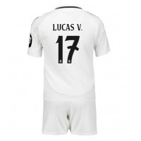 Real Madrid Lucas Vazquez #17 Hemmatröja Barn 2024-25 Kortärmad (+ Korta byxor)